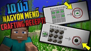 ✔ 10 ÚJ Nagyon KIRÁLY Crafting Recept Minecraft 113 [upl. by Atinas]