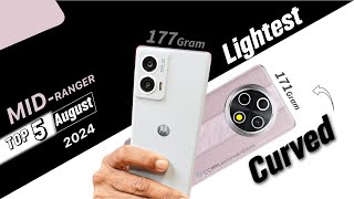 TOP 5 Mid Rangers Lightest Phones To Buy in August 2024 lightestphone [upl. by Ashley]