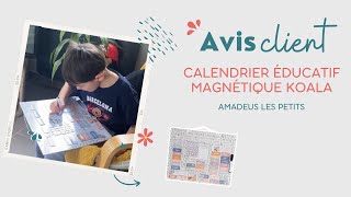 AMADEUS LES PETITS LE CALENDRIER ÉDUCATIF MAGNÉTIQUE KOALA [upl. by Barta]