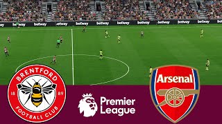 Brentford vs Arsenal 01  Video Game Simulation pes 2021 [upl. by Nitsu112]