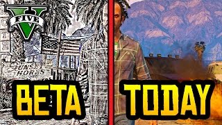 GTA 5  BETA vs TODAY Beta Images of GTA 5 [upl. by Oisinoid]