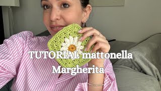 Mattonella Granny 𝗠𝗮𝗿𝗴𝗵𝗲𝗿𝗶𝘁𝗮 🌼  Tutorial uncinetto di Macrè Bag [upl. by Chemaram]