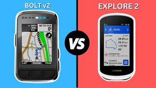 Wahoo Elemnt Bolt v2 vs Garmin Explore 2  Which One Is Better [upl. by Notsirt]