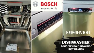 BOSCH Dishwasher 2021 ReviewDemoInstallation Detailed Explaination ✨ [upl. by Karisa853]