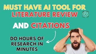 Do hours of Research Literature review in minutes using this New AI tool Auto Citations References [upl. by Glenda]