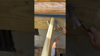 How we nail in the joist hangers diy logcabin construction [upl. by Setsero]