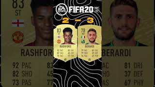 Rashford vs BerardiFIFA Comparisons [upl. by Gesner]