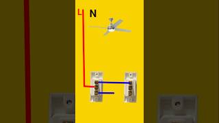 Fan two switch connection electric switch shorts [upl. by Jerrine]