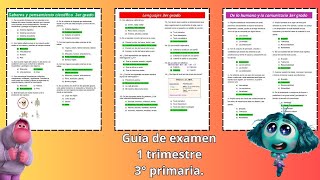 Guia de examen 1Trimestre 3 grado [upl. by Ailel]