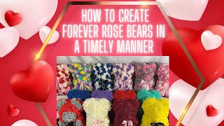 DIY Forever Rose Bears For Valentine’s Day [upl. by Ahsyt]