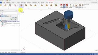 Mastercam 2018 Mill Advanced Tutorial 4  Dynamic OptiRough [upl. by Jacquelynn]