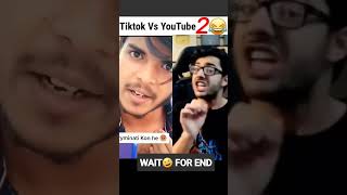 Carryminati Roast Tik Tok vs YouTube THE END Tik Tok 💣 Vs YouTube 👻 Who is best [upl. by Ritz]