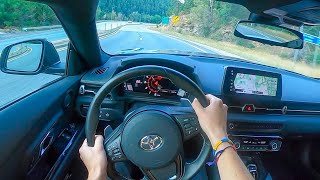 2021 Toyota GR Supra 20  POV Test Drive Binaural Audio [upl. by Elroy]