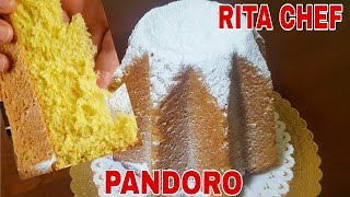 PANDORO di RITA CHEF🎄Soffice e profumato senza planetaria [upl. by Gastineau]