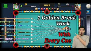 Golden Break 9 Ball Pool  9 Pool Golden Break With Any Cue  8ballpool 9ballpool goldenbreak [upl. by Nowd]