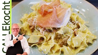 Tagliatelle mit Parmaschinken Feigen und Pistazien Bestes Rezept [upl. by Settle]