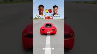 Quem ganha nas faltas Vini JR vs Rodri ⚽ beamng beamngdrivevinijr rodri [upl. by Rives]