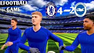 BRIGHTON VS CHELSEA 42 HIGHLIGHT MATCH EFOOTBALL GAME 🎮🎮 2025 efootball subscribe [upl. by Nirac]