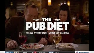 TV Commercial  Applebees  The Pub Diet  Bar amp Grill Favorites amp A Low Bill [upl. by Marven589]