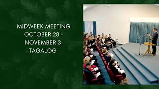 TAGALOG MIDWEEK MEETING OCTOBER 28  NOVEMBER 3 [upl. by Bernardo]