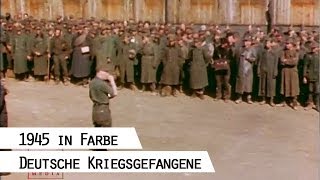 Deutsche Kriegsgefangene 1945 in Farbe [upl. by Aztin580]