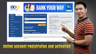 BDO ONLINE BANK ACCOUNT REGISTRATION amp ACTIVATION 2024｜ Paano Mag Register Sa BDO Online Banking [upl. by Ursa]