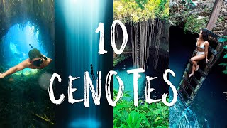 The TOP ten BEST CENOTES near Tulum [upl. by Ganiats]