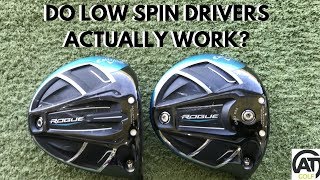 DO LOW SPIN DRIVERS ACTUALLY WORK CALLAWAY ROGUE v CALLAWAY ROGUE SUB ZERO [upl. by Leemaj]