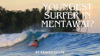 YOUNGEST SURFER IN MENTAWAI [upl. by Delos]