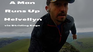 A Man Runs Up Helvellyn via Striding Edge [upl. by Ardrey]