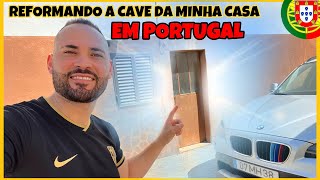 COMEÇOU AS OBRAS NA CAVE DA MINHA CASA EM PORTUGAL  Conrado Vlogs [upl. by Waechter592]