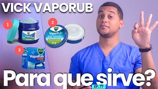 VICK VapoRub PARA QUE SIRVE  3 COSAS [upl. by Esinrahc988]