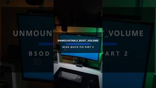 BSOD quick fix UNMOUNTABLEBOOTVOLUME part 2 [upl. by Nitsruk]