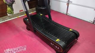 Curved Treadmill under 1000 Signature Fitness SFS2 Sprint Demon Unboxing Assembly amp Demo [upl. by Nauqyaj75]