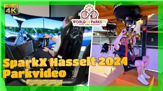 SparkX Hasselt 2024  Sport Indoor Freizeitpark Belgien Sparx  Zipline  Formel1 Simulator VR Sport [upl. by Eenel]