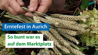 Kürbisse Kranzbinden und Melken  Erntefest Aurich 2023 [upl. by Misa]