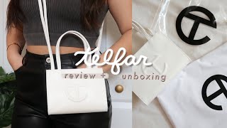 telfar small shopping bag unboxing  review  tips to buying one [upl. by Bettzel]