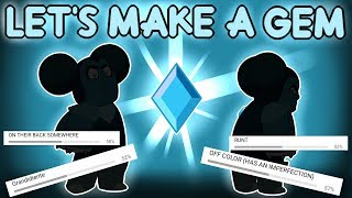 LETS MAKE A GEM  Grandidierite  Character Creation STEVEN UNIVERSE SPEEDPAINT [upl. by Kcirdnekel]