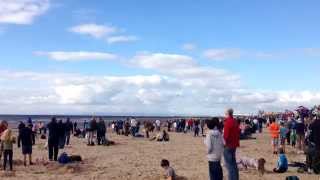 Avro Vulcan Scottish Air Show 2014 Ayr beach Flyby [upl. by Kacy]