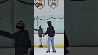 First Time Ever Ice Skating⛸️😍 trending viralvideo skating ice funny familytrip california [upl. by Dlnaod]