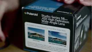 Polaroid 43x Wide Angle Lens w Macro  Review amp Unboxing [upl. by Albie501]