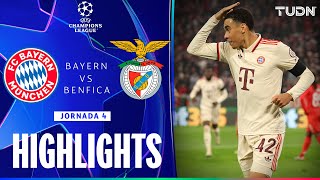 HIGHLIGHTS  Bayern München vs Benfica  UEFA Champions League 2425  TUDN [upl. by Sandye]