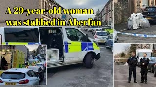 Aberfan Stabbing South Wales Police 4 Dec 2023  29yearold woman stabbed in village of Aberfan [upl. by Euqirne]