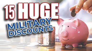 15 HUGE Military Discounts [upl. by Threlkeld]