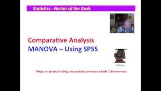 2 MANOVA  Using SPSS [upl. by Neeluj336]