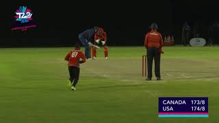 USA v Canada final over 22 runs to win [upl. by Jaime]