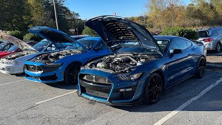 Shelby GT500 Rebuild Complete Cars amp Coffee With My Dark Horse [upl. by Seidel]