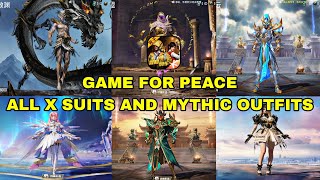 Game For Peace All XSuits And Mythic Outfit  Pubg Chinese All Outfit  Pubg Mobile  NovaGamerZ [upl. by Silvers]