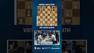 Nodirbek A vs Vidit nodirbekabdusattorov viditgujrathi uzchess magnuscarlsen chessshorts [upl. by Ainotal224]