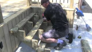 How To Build A Deck  6 Stairs amp Hand Rail [upl. by Pinkerton]